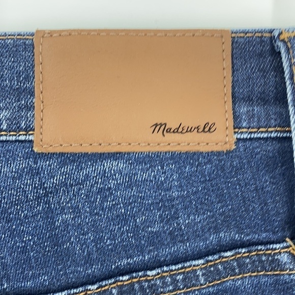 MADEWELL HIGH WAIST ANKLE STOVEPIPE JEANS SIZE 24 DARK WASH - Picture 4 of 7